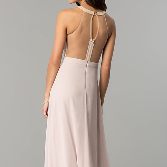 Long Dusty Blush Pink Prom Dress by PromGirl - Picture 2 of 12